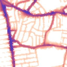 Daytime road noise heatmap for N15 3BD