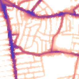 Daytime road noise heatmap for N15 3BE