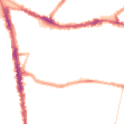 Night-time road noise heatmap for N15 3BE