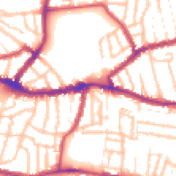 Daytime road noise heatmap for N15 3BH