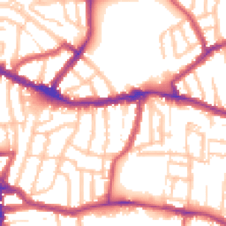 Daytime road noise heatmap for N15 3BJ
