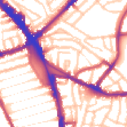 Daytime road noise heatmap for N15 3DJ