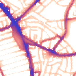 Daytime road noise heatmap for N15 3DQ