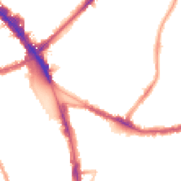 Night-time road noise heatmap for N15 3DQ