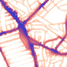 Daytime road noise heatmap for N15 3DW