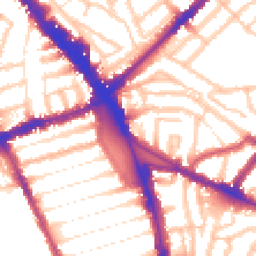 Daytime road noise heatmap for N15 3DY