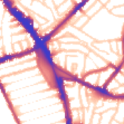 Daytime road noise heatmap for N15 3DZ