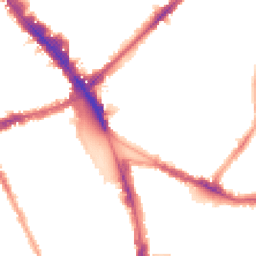 Night-time road noise heatmap for N15 3DZ