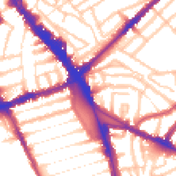 Daytime road noise heatmap for N15 3EA