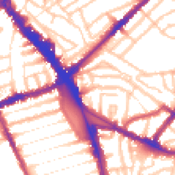 Daytime road noise heatmap for N15 3ED