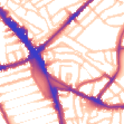 Daytime road noise heatmap for N15 3EH