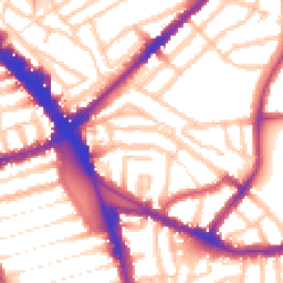 Daytime road noise heatmap for N15 3EJ