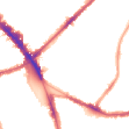Night-time road noise heatmap for N15 3EJ
