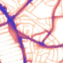 Daytime road noise heatmap for N15 3EL