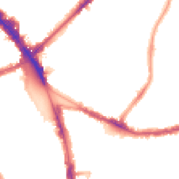 Night-time road noise heatmap for N15 3EL