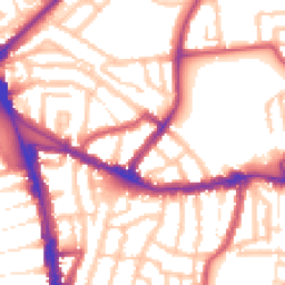 Daytime road noise heatmap for N15 3LS