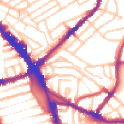 Daytime road noise heatmap for N15 3NH