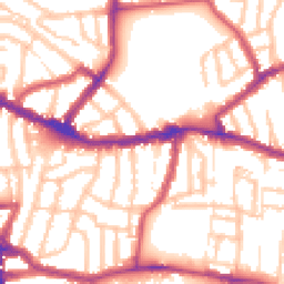 Daytime road noise heatmap for N15 3PA