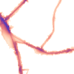 Night-time road noise heatmap for N15 3PR