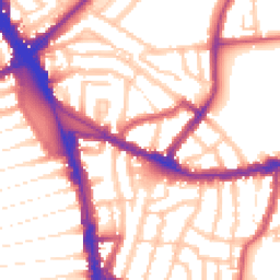 Daytime road noise heatmap for N15 3PY
