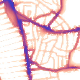 Daytime road noise heatmap for N15 3RE