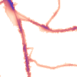 Night-time road noise heatmap for N15 3RE