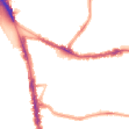 Night-time road noise heatmap for N15 3RF