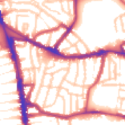 Daytime road noise heatmap for N15 3RH