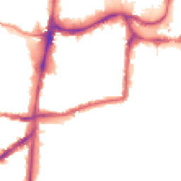 Night-time road noise heatmap for N15 4AS