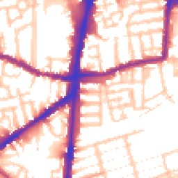 Daytime road noise heatmap for N15 4DA