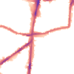 Night-time road noise heatmap for N15 4DD