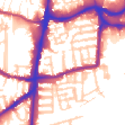 Daytime road noise heatmap for N15 4DL
