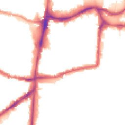 Night-time road noise heatmap for N15 4DL
