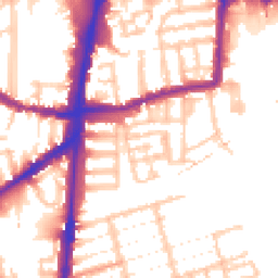 Daytime road noise heatmap for N15 4FG