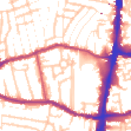 Daytime road noise heatmap for N15 4LF