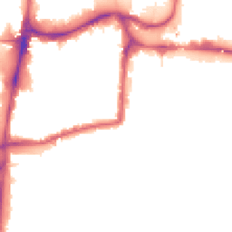 Night-time road noise heatmap for N15 4NF