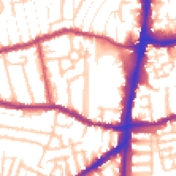 Daytime road noise heatmap for N15 4SH