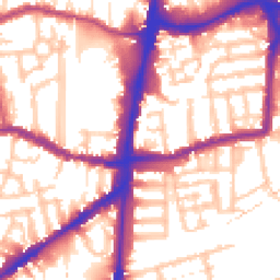 Daytime road noise heatmap for N15 4TJ