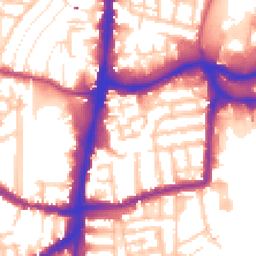 Daytime road noise heatmap for N15 4UF