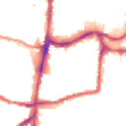 Night-time road noise heatmap for N15 4UJ