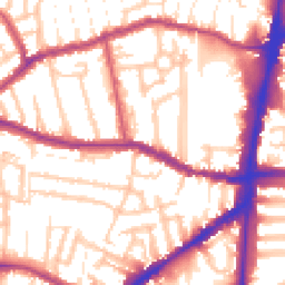 Daytime road noise heatmap for N15 5AA