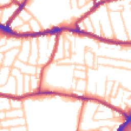 Daytime road noise heatmap for N15 5BA