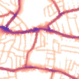 Daytime road noise heatmap for N15 5BH