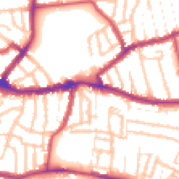Daytime road noise heatmap for N15 5BQ