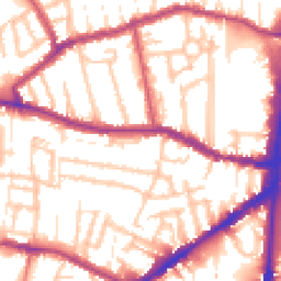 Daytime road noise heatmap for N15 5BS