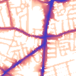 Daytime road noise heatmap for N15 5BX
