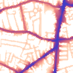 Daytime road noise heatmap for N15 5DA