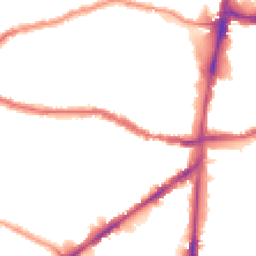 Night-time road noise heatmap for N15 5DA
