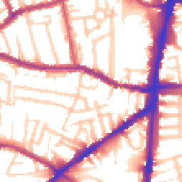 Daytime road noise heatmap for N15 5DF