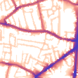 Daytime road noise heatmap for N15 5HQ